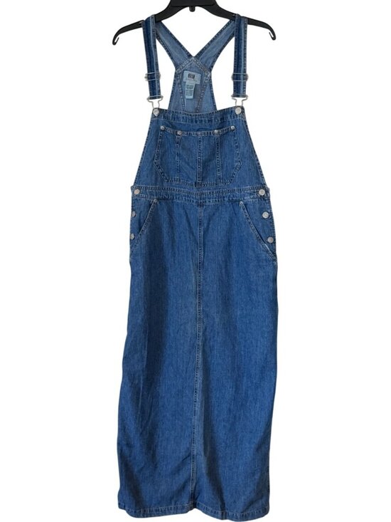 Faded Glory Dresses & Skirts - Faded Glory Women's Bib Overalls Maxi Dress Denim Blue Western Size Medium NWT